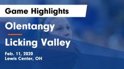 Olentangy  vs Licking Valley  Game Highlights - Feb. 11, 2020