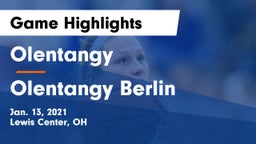 Olentangy  vs Olentangy Berlin  Game Highlights - Jan. 13, 2021