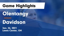 Olentangy  vs Davidson  Game Highlights - Jan. 26, 2021
