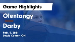 Olentangy  vs Darby Game Highlights - Feb. 5, 2021