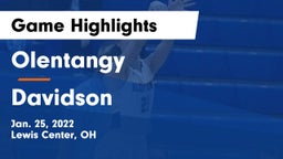 Olentangy  vs Davidson  Game Highlights - Jan. 25, 2022