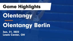 Olentangy  vs Olentangy Berlin  Game Highlights - Jan. 21, 2022