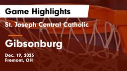 St. Joseph Central Catholic  vs Gibsonburg  Game Highlights - Dec. 19, 2023