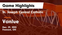 St. Joseph Central Catholic  vs Vanlue  Game Highlights - Dec. 29, 2023