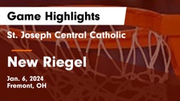 St. Joseph Central Catholic  vs New Riegel  Game Highlights - Jan. 6, 2024