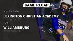 Recap: Lexington Christian Academy vs. Williamsburg  2016