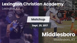 Matchup: Lexington Christian vs. Middlesboro  2017