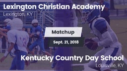 Matchup: Lexington Christian vs. Kentucky Country Day School 2018