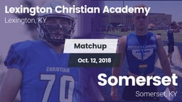 Matchup: Lexington Christian vs. Somerset  2018