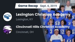 Recap: Lexington Christian Academy vs. Cincinnati Hills Christian Academy 2019