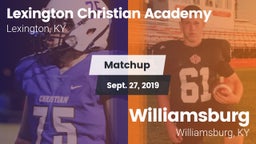 Matchup: Lexington Christian vs. Williamsburg   2019