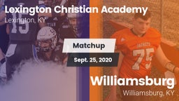 Matchup: Lexington Christian vs. Williamsburg   2020