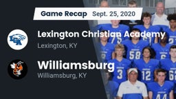 Recap: Lexington Christian Academy vs. Williamsburg   2020
