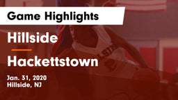 Hillside  vs Hackettstown  Game Highlights - Jan. 31, 2020