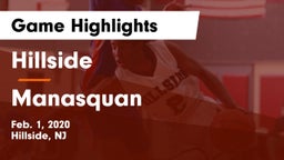 Hillside  vs Manasquan  Game Highlights - Feb. 1, 2020