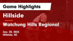 Hillside  vs Watchung Hills Regional  Game Highlights - Jan. 20, 2023