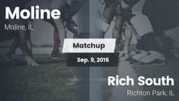 Matchup: Moline  vs. Rich South  2016