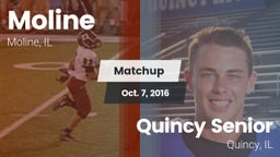 Matchup: Moline  vs. Quincy Senior  2016