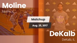 Matchup: Moline  vs. DeKalb  2017
