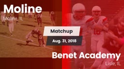 Matchup: Moline  vs. Benet Academy  2018