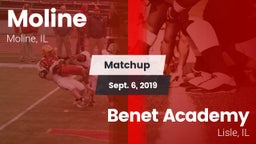 Matchup: Moline  vs. Benet Academy  2019