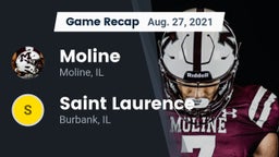 Recap: Moline  vs. Saint Laurence  2021