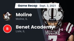 Recap: Moline  vs. Benet Academy  2021