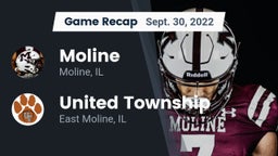 Recap: Moline  vs. United Township 2022