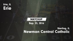 Matchup: Erie-Prophetstown vs. Newman Central Catholic  2016