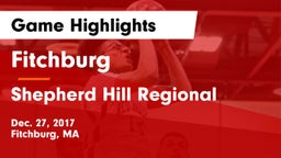 Fitchburg  vs Shepherd Hill Regional  Game Highlights - Dec. 27, 2017