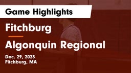 Fitchburg  vs Algonquin Regional  Game Highlights - Dec. 29, 2023