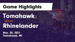Tomahawk  vs Rhinelander  Game Highlights - Nov. 30, 2021