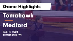 Tomahawk  vs Medford  Game Highlights - Feb. 4, 2022