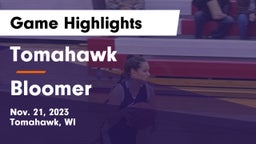 Tomahawk  vs Bloomer  Game Highlights - Nov. 21, 2023