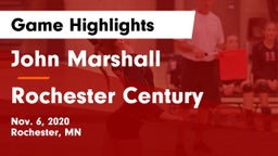 John Marshall  vs Rochester Century  Game Highlights - Nov. 6, 2020