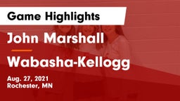 John Marshall  vs Wabasha-Kellogg  Game Highlights - Aug. 27, 2021