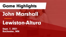 John Marshall  vs Lewiston-Altura  Game Highlights - Sept. 7, 2021
