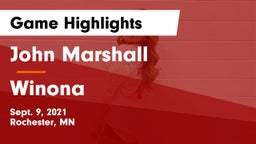 John Marshall  vs Winona  Game Highlights - Sept. 9, 2021