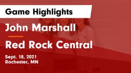 John Marshall  vs Red Rock Central  Game Highlights - Sept. 18, 2021