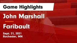 John Marshall  vs Faribault  Game Highlights - Sept. 21, 2021