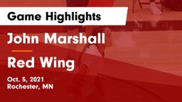 John Marshall  vs Red Wing  Game Highlights - Oct. 5, 2021