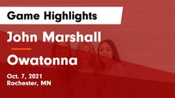 John Marshall  vs Owatonna  Game Highlights - Oct. 7, 2021