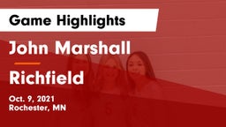 John Marshall  vs Richfield  Game Highlights - Oct. 9, 2021