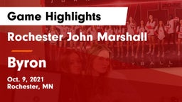 Rochester John Marshall  vs Byron  Game Highlights - Oct. 9, 2021