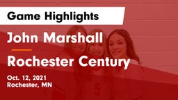 John Marshall  vs Rochester Century  Game Highlights - Oct. 12, 2021