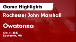 Rochester John Marshall  vs Owatonna Game Highlights - Oct. 6, 2022