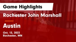 Rochester John Marshall  vs Austin  Game Highlights - Oct. 13, 2022