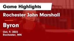 Rochester John Marshall  vs Byron Game Highlights - Oct. 9, 2023