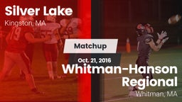Matchup: Silver Lake vs. Whitman-Hanson Regional  2016