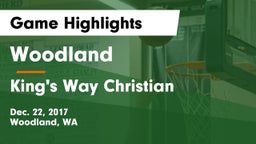 Woodland  vs King's Way Christian  Game Highlights - Dec. 22, 2017